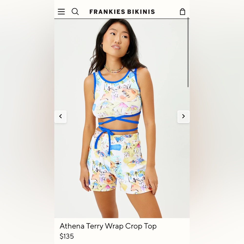 Frankies Bikinis Athena Terry Top Xs